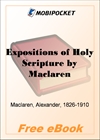 Expositions of Holy Scripture Psalms for MobiPocket Reader