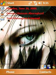 Eye of a lady gh Theme for Pocket PC