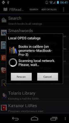 FBReader Local OPDS Scanner (Android)