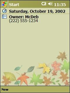 Falling Leaves Theme for Pocket PC
