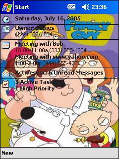 Family Guy theme for Pocket PC