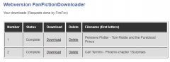 FanFictionDownloader - Firefox Addon