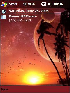 Fantastic Sundown VGA Theme for Pocket PC