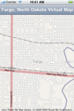 Fargo, North Dakota Virtual Map