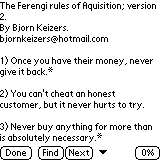 Ferengi Rules Of Aquisition