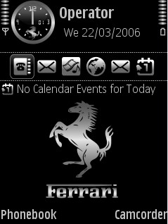 Ferrari 2 Black Theme for Nokia N70/N90