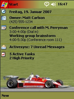 Ferrari 312 t Formula 1 MPZ Theme for Pocket PC