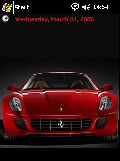 Ferrari 599 GTB front OVR Theme for Pocket PC