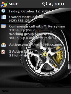 Ferrari ff Theme for Pocket PC