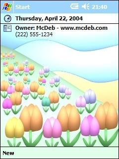 Field Of Flowers Theme for Pocket PC