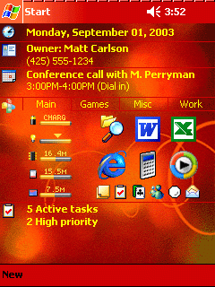 Fire Ext Theme for Pocket PC