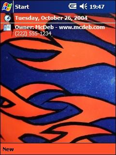 Flame Paint Job Theme for Pocket PC