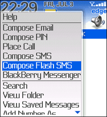 Flash SMS (BlackBerry)