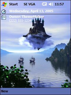 Floating Island VGA Theme for Pocket PC
