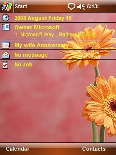 Flower Power THM Theme for Pocket PC