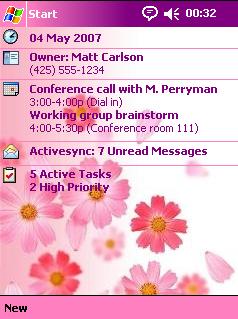 Flowers EE Theme for Pocket PC