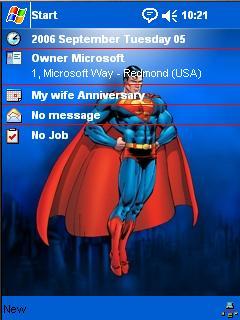 Flying Superman GB Theme for Pocket PC