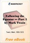 Following the Equator, Part 1 for MobiPocket Reader