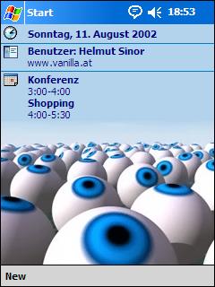 For your eyes only Animated Theme for Pocket PC