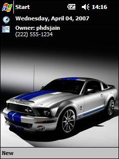 Ford Mustang GT500KR ph Theme for Pocket PC