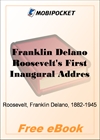 Franklin Delano Roosevelt's First Inaugural Address for MobiPocket Reader