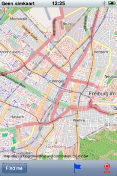 Freiburg im Breisgau Street Map Lite