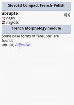 French Talking SlovoEd Compact French-Polish & Polish-French Dictionary for Android