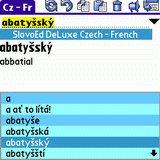 French Talking SlovoEd Deluxe French-Czech & Czech-French dictionary for Palm OS