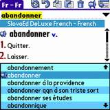 French Talking SlovoEd Deluxe French explanatory dictionary for Palm OS