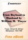 From Boyhood to Manhood  for MobiPocket Reader