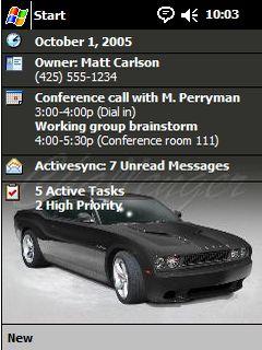 Future Dodge Challenger AV Theme for Pocket PC