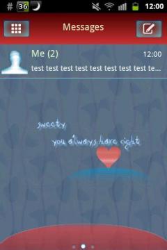 GO SMS Theme You Right 2