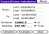 GPS Point2Point Calculator