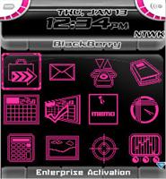 Galactic Pink Theme for Blackberry 7100