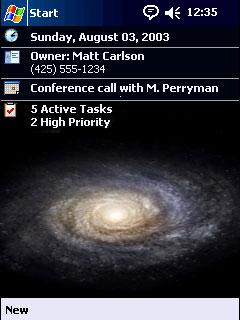 Galaxy TiD Theme for Pocket PC