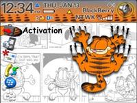 Garfield Zen Theme for Blackberry 8300 Curve