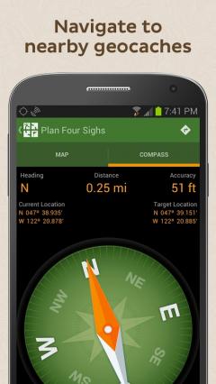 Geocaching for Android