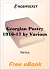 Georgian Poetry 1916-17 Edited by Sir Edward Howard Marsh for MobiPocket Reader