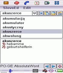 German-Polish and Polish-German dictionary (UIQ2.x)