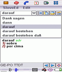 German-Portuguese and Portuguese-German dictionary (UIQ2.x)