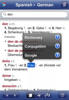 German-Spanish Translation Dictionary by Ultralingua