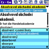 German Talking SlovoEd Deluxe German-Czech and Czech-German dictionary for Palm OS