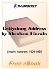 Gettysburg Address for MobiPocket Reader
