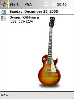 Gibson Les Paul 1959 Standard Theme for Pocket PC