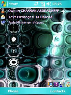 Glass b764 gh Theme for Pocket PC