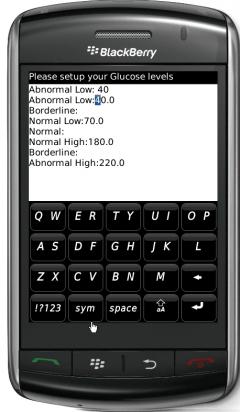 Glucose Tracker (BlackBerry)