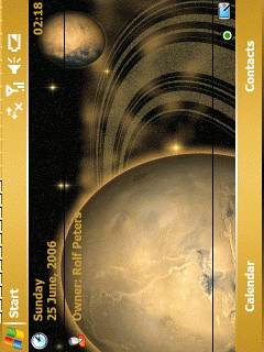 Gold Planet RP Theme for Pocket PC