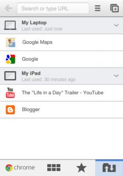 Google Chrome (iPhone/iPad)