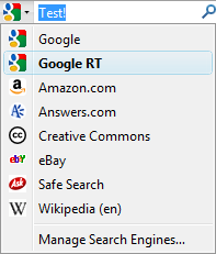 Google Real Time Search - Firefox Addon