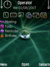 Green Leave Theme for Symbian S60 3rd Edition